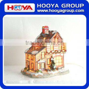 Polyresin christmas light house