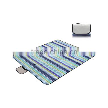 wholesale customised logo picnic blanket tartan foldable camping picnic mat with waterproof PVC coating