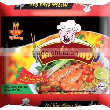 Khoai Khau hot & sour shrimp flavour instant noodles