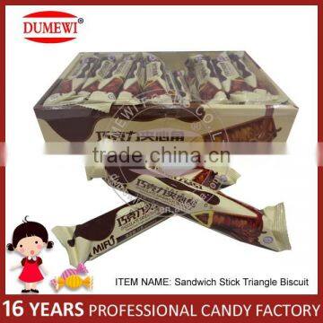 Chocolate Sandwich Triangle Stick Biscuit