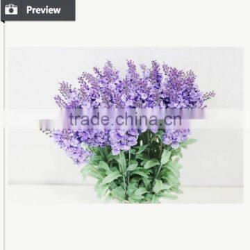 Romantic and Cheap Artificial Flower Fabric With Lavender Flower Wedding Table Decoration photo-3