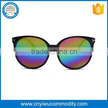 Cheap mirrored sunglasses metal frames sun glasses with custom logo lens printed