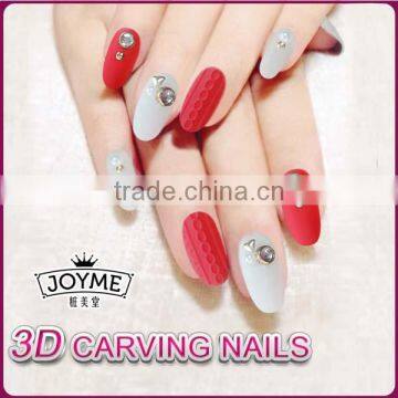 Best Selling Free False Nails Thress Colors With Metal Beauty Fake Nail Tip photo-4