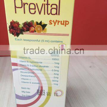 Prevital syrup, Calcium plus 9 VItamins