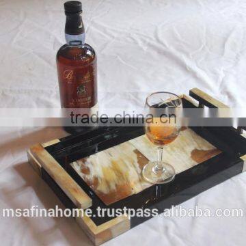 Rectangle Horn Lacquered Serving Tray photo-2