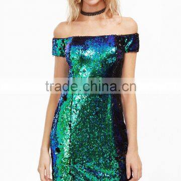 guangzhou latest cheap clothing summer club bling bling dress