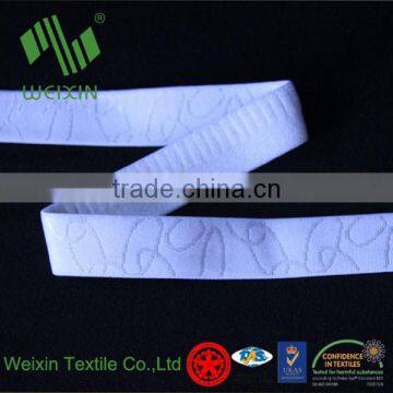 Woven nylon elasitc webbing jacquard elastic band for bra