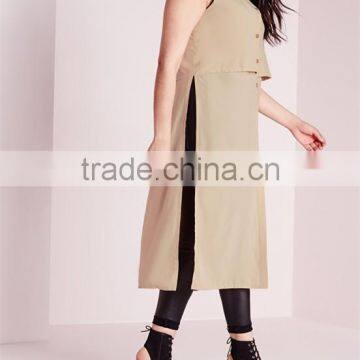 Wholesale Plus Size Clothing 2016 Fancy Buttons Tunic Top HST3701 photo-3