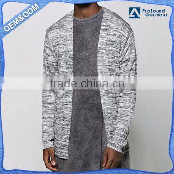 latest fashion men cardigan without buttons