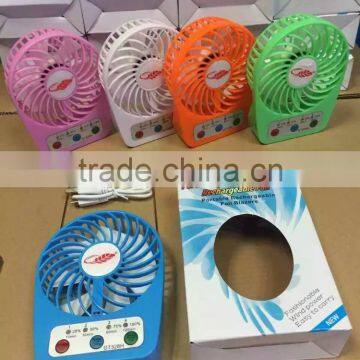 BHNUSBF0716 Hot-Sale high performance DC 5V portable mini fan ,rechargeable usb fan