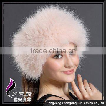 CX-E-23B Fox Fur Neck Scarf /Wholesale High Quality Stretch Hair Headband