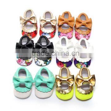 Toddler Infant Newborn Baby Moccasin Shoes Leather Shoes Best Quality