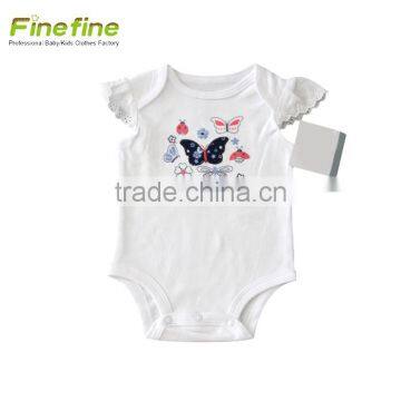 Organic Cotton Fabric Newborn Baby Clothes Summer Baby Romper