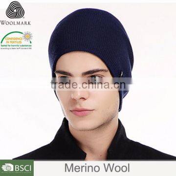 Merino Wool Knitted Beanie Hat for Men,custom LOGO,Vestigio Beanie photo-2