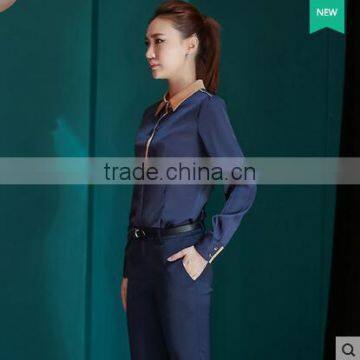 Custom Chantilly Long Sleeve Latest Fashionable Ladies Blouse Factory Women Shirt Blouse photo-2