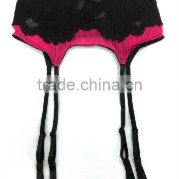 Romantic Mesh and Lace Suspender Garter Belt photo-2