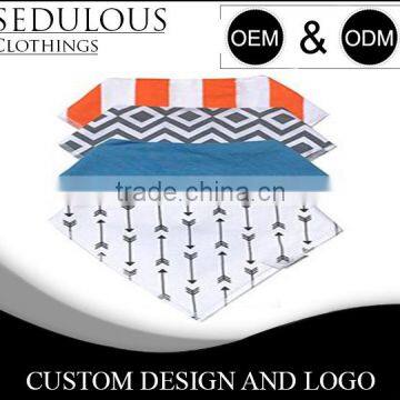 Toddlers Triangle Double Layers Bibs Cotton Plain Dyed With Custom Print and Plush Fleece Baby Bibs Soft Baby Bandana Bibs photo-3