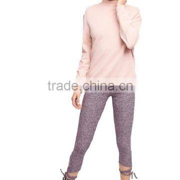 Wholesale Women Workout Sports Leggings Tie up Strappy Tights Pants Yoga Leggings photo-4