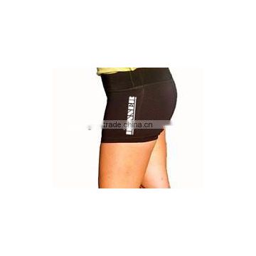 runner design fitness shorts for women