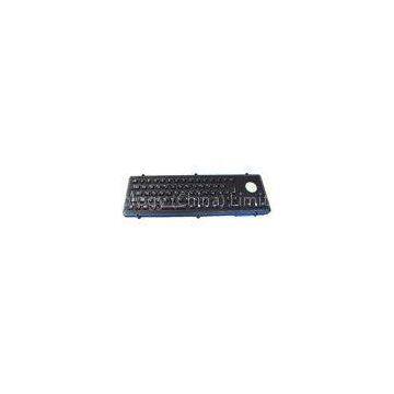 IP65 vandal proof industrial military backlight pc keyboard with transparent trackball
