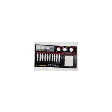 Equipment External Membrane Switch Overlay , Outside Cosmetic Sticker