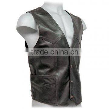 2015 newest leather vest for men fashion boys men man