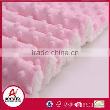 100% Polyester Pressure Bubble Micromink Sherpa Blankets photo-5