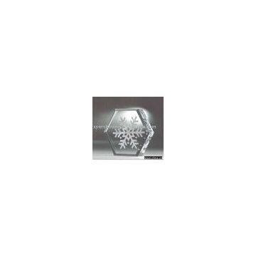 3D Laser Crystal Image-snowflake