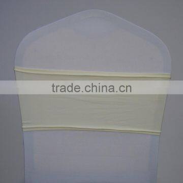 Ivory spandex wedding chair sash for sale