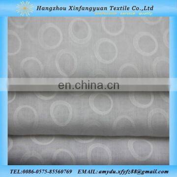 Ring Design T/C burn out fabric for curtain