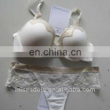 new arrival brassiere and G-string sets golden noble gilr sexy bra Trade assurance supplier