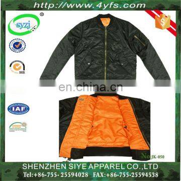 Wholesale Top Quality Black Flying Jacket with Rip-stop Funtion