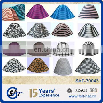 2015 high quality colored pure wool felt hood for wholesale