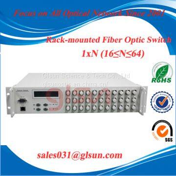 Rack 1×N(16≤N≤64) Rack mount Multi-channel Fiber Optical Switch