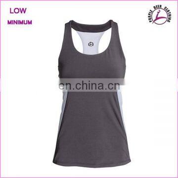 Women's sleeveless gym wear custom tshirt slim fit sportswear