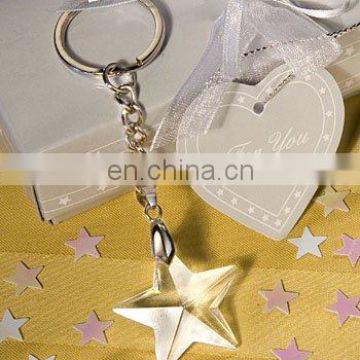 Star Light Crystal Star Keychains