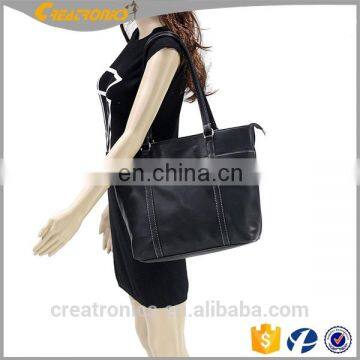 CR Hot Promotion Fashion Women Leather PU Soft Handbag Designer Laptop Bag Shoulder Bags Women Bag photo-3