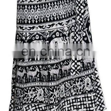 Cotton Sarong Skirt Party Dress Beach Cover Up Wrap Dress Wrap Skirt Boho Dress Ethinc Wraps