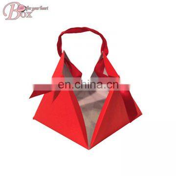 New Design Pyramid Shaped Paper Candy Box Gift Box