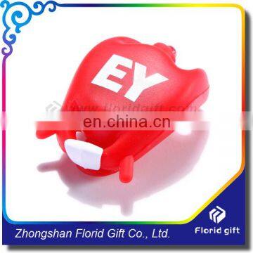 Button Battery Operated bike accessories Silicone Mini LED Bicycle Light