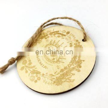 Personalized Round Wood Tags for Clothing Wooden Hang Tags photo-3