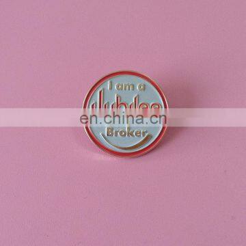 OEM factory price 25mm soft enamel logo metal lapel pin badge