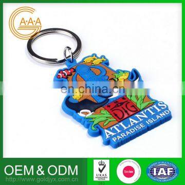 Popular Silicone Keyring Colorful Custom Design 3D Rubber Pvc Keychain