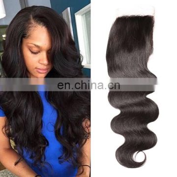 Hot selling top quality brazilian body wave closure cheap lace closure