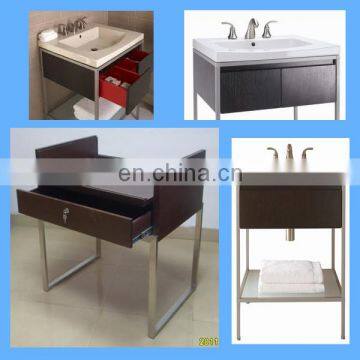 stainless chrome stand for ceramic bathroom cabinet