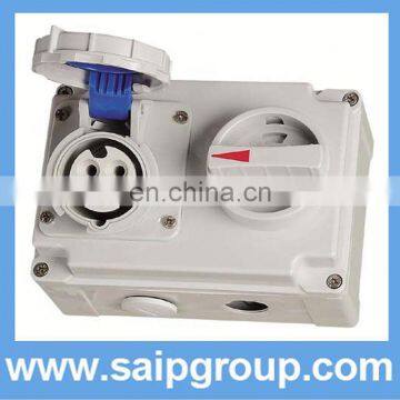 industrial socket with elcb dc electrical plugs and sockets