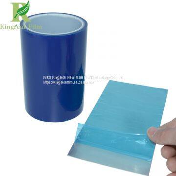 Clear Blue Self Adhesive PE Protective Film for Aluminum Ceiling photo-3