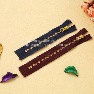 #3 #4 #5 #8 #10 Metal  Brass Zipper  Close End