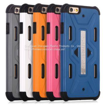 customized dual color material hybrid iphone 6, 7, 8, x, plus armor protective case plastic injection molding