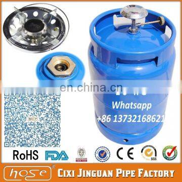 ORANGE BLUE COLOR PROPANE BUTANE GAS 10KG LPG GAS CYLINDER, EMPTY PORTABLE LPG GAS CYLINDER WITH BURNER FRAME FOR NIGERIA COOKER photo-6